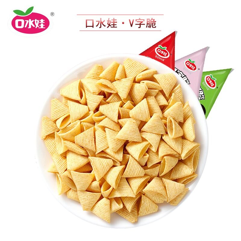 8.9元  七种口味口水娃V字妙脆角零食300g(jQnY2Gewvte)/