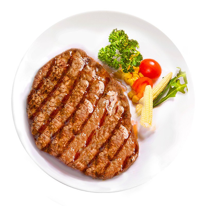 进口真牛肉！小牛凯西菲力黑椒牛排套餐10片65，20片109送鸡排