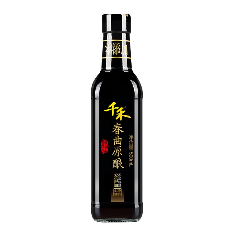 京东宝贝页下129-30券千禾 春曲原酿特级生抽 500ml 拍7件39.3