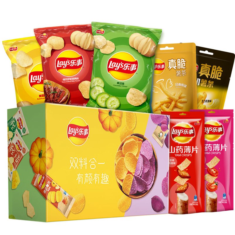 【京东】乐事 零食大礼包 耀出色下午茶礼盒495g*3件 72元（24元/件）