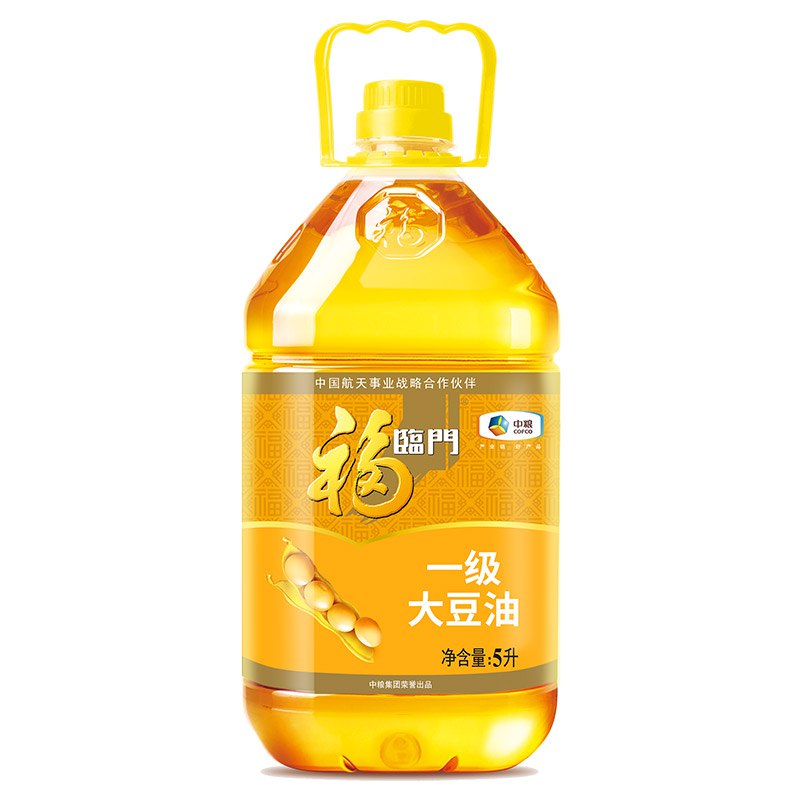 0点开始！ 39.9元福临门 食用油 一级大豆油5L 中粮出品
