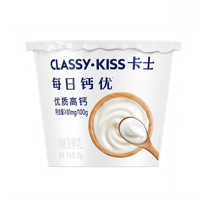 卡士 原生乳钙高钙酸奶 90g*24杯