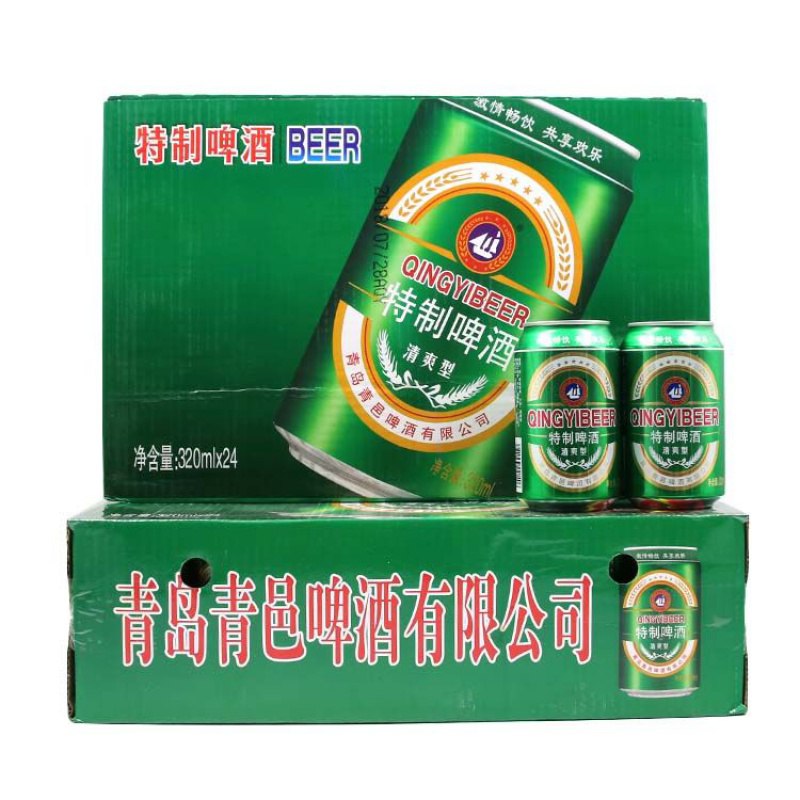 山东青岛青邑特制啤酒24罐34.9！