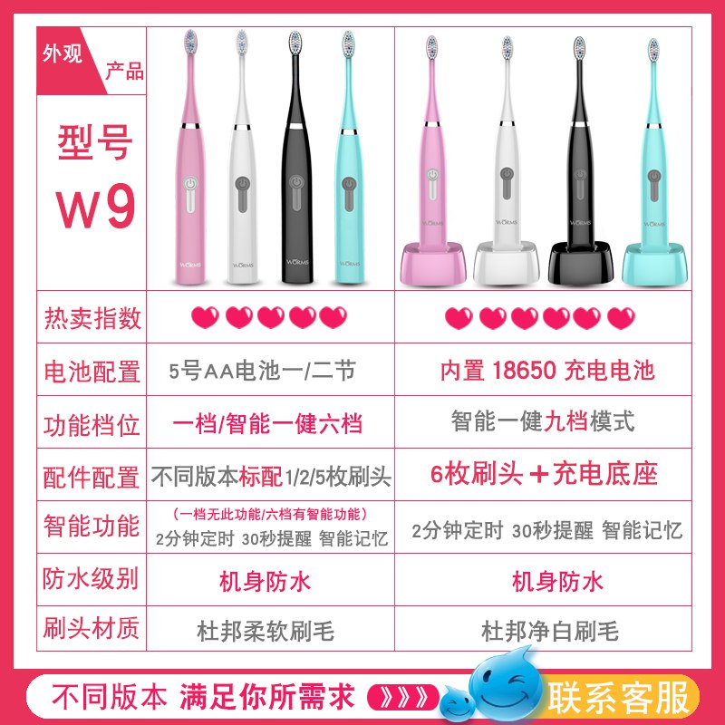 【#月销量88386件】 3个刷头！【超声波美白】电动牙刷【原价】：￥67.90【券价】：￥7.90👉👉商品链接👈👈有效期：2019/06/12 - 2019/06/16 -----------------花花优券：