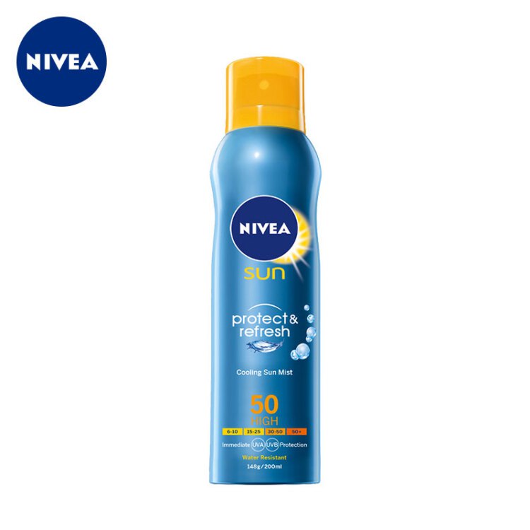 【京东自营】妮维雅NIVEA冰爽透明防晒气雾200ml SPF50