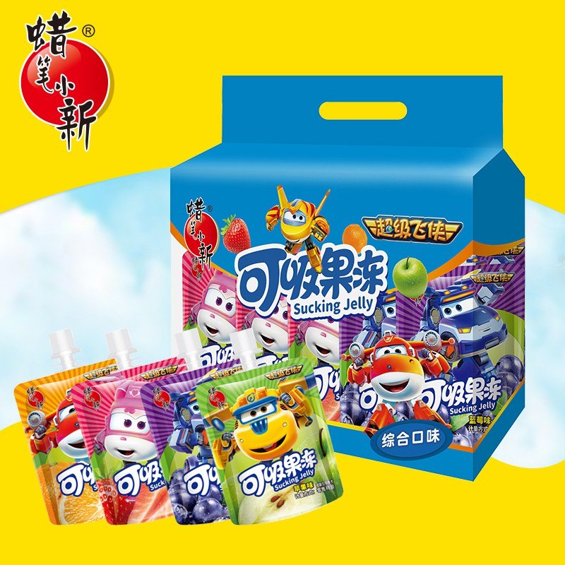 0点开始 9.8元【蜡笔小新】吸吸果冻超级飞侠联名680g草莓/香桔/蓝莓/苹果混合味(nhNl2rdTjpW)/这种吸吸果冻 超市1小袋3块钱夏天必备的 多囤一点超划算