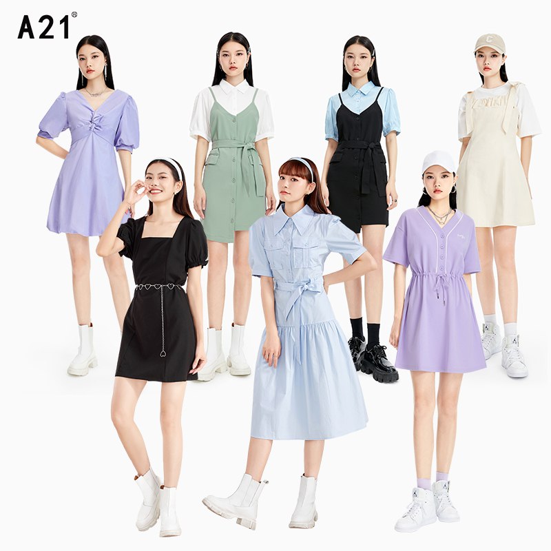 0点开始   29元【A21女装旗舰店】a21多款可选连衣裙(qDoJ2qmyJCE)/