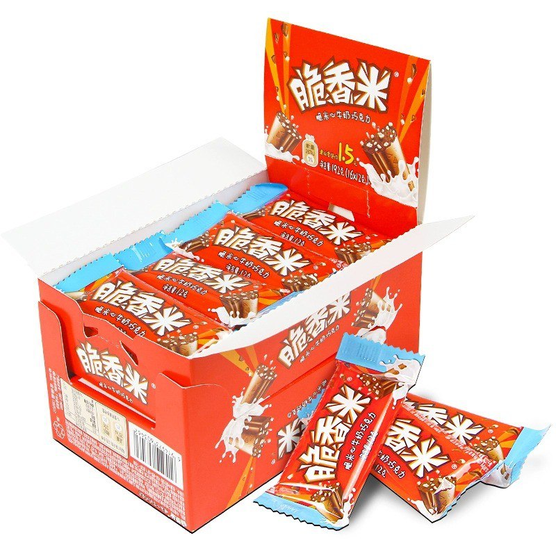 脆香米巧克力棒192g(16条）*1盒