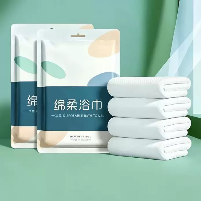 折0.9亓/条‼啪五件9.9亓【松悠】一次性浴巾共10条70*140超大尺寸，加厚超吸水假期快到了，出去玩可以用的到