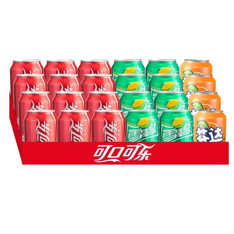 东可口可乐汽水混合定制包装 330ml *24， 