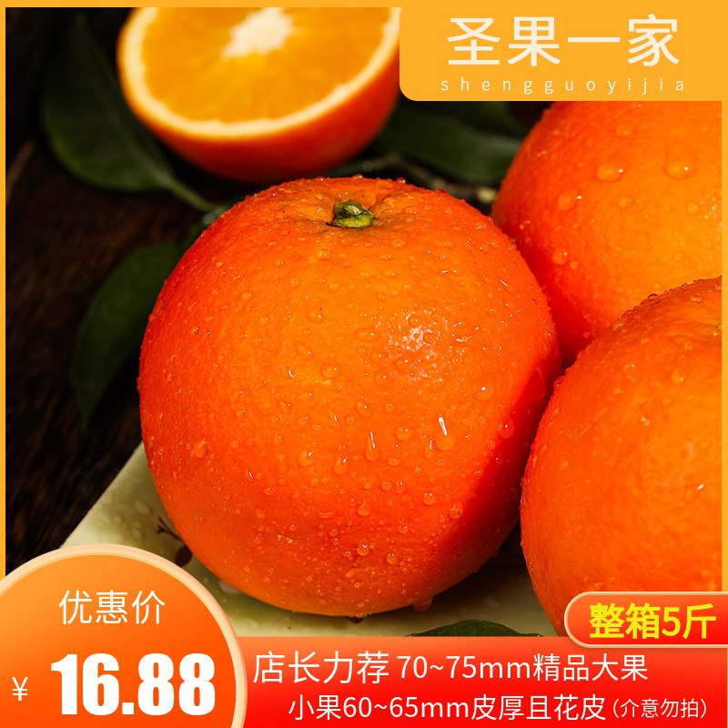 【预计11】湖南正宗崀山脐橙整箱5斤  
