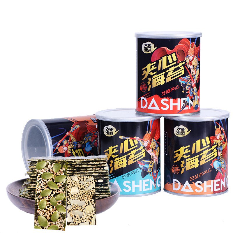 大圣夹心海苔 40g领标题下50-37券，拍4件  