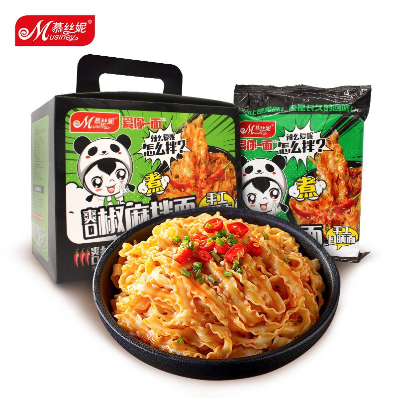 丝妮爱你一面 椒麻拌面528g盒