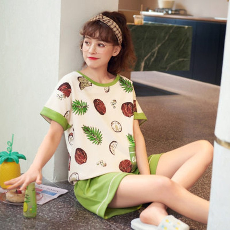 29.9元  蒙巴威旗舰店夏季纯棉卡通家居服套装(QY3TXcDpEDi)/
