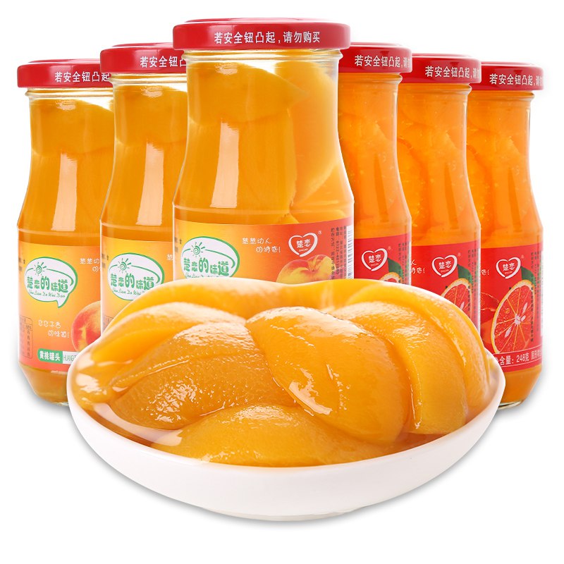 楚恋水果罐头248g*6瓶    19.9元  (bQMjcWShSMv)