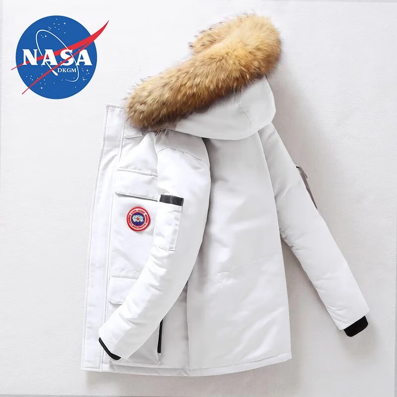 NASA MARVEL连帽羽绒服男潮牌