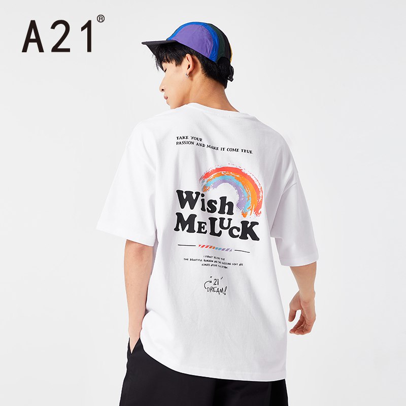 1.领券 加入购物车1件A21字母印花落肩涂鸦短袖￥ybAs2knBWMY￥/