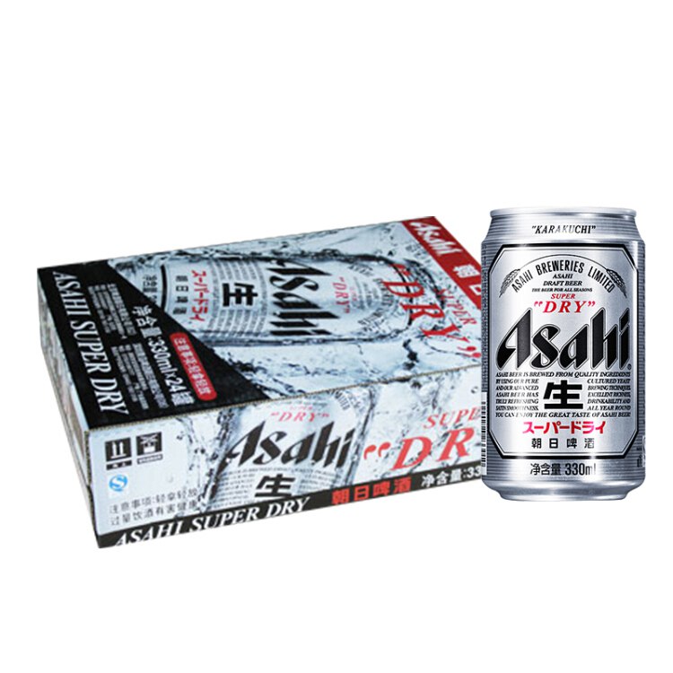 朝日啤酒（超爽生）330ml*24听 整箱装 