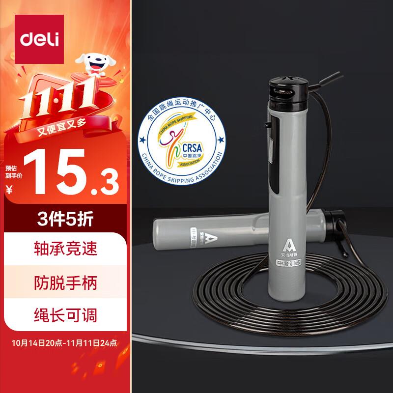 得力(deli) 机械可计数成人跳绳，5件凑满减和跨店后4yuan