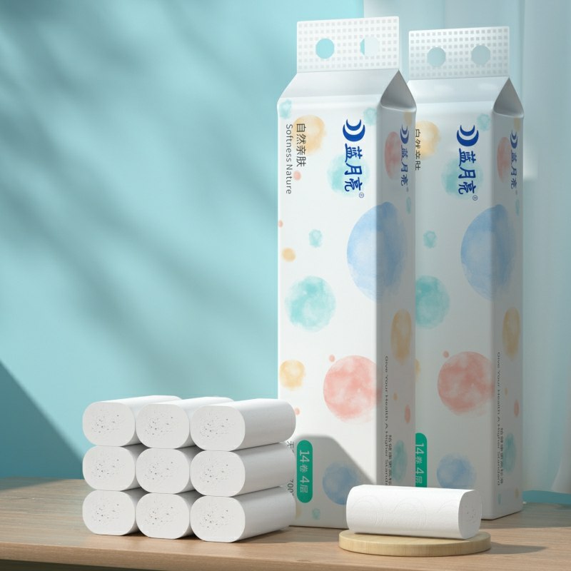 0点开始  拍下9.9元蓝月亮家用卷纸14卷(yMqocKM4Sk2)/