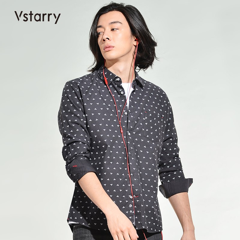 VSTARRY长袖印花衬衫      29元