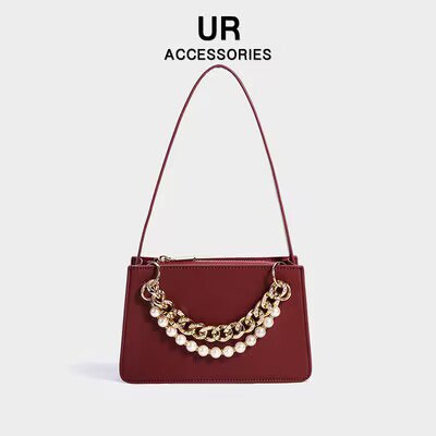 0点开始 98💵【UR箱包旗舰店】UR时尚轻奢晚宴红色单肩包)5VoRdFr9xcV)/ CZ11//可单肩 斜挎 手提 一包多挎法