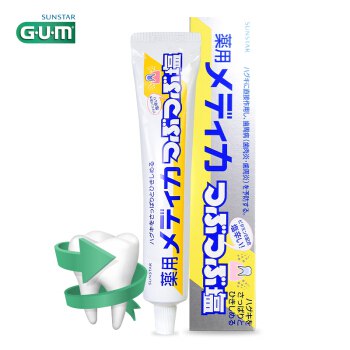 【京东】日本GUM进口牙膏 牙齿防蛀去牙渍预防牙结石护理口腔 SUNSTAR颗粒结晶盐牙膏 170g