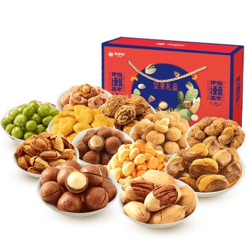 限地区！【京东】来伊份 坚果炒货零食礼盒756g*2件 118元（买2免1） 