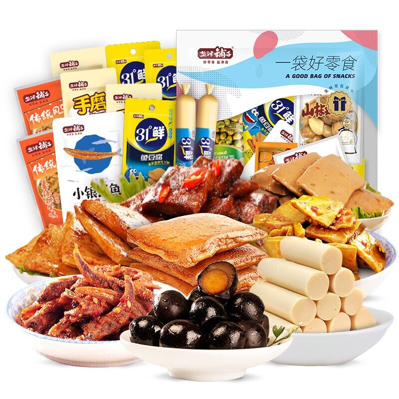 【盐津铺子】肉类零食大礼包组合装232g