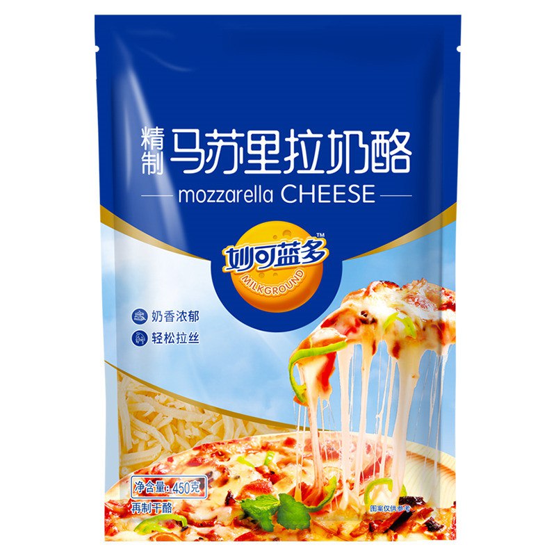 JD！拍3件42！妙可蓝多马苏里拉芝士碎450g（奶酪碎披萨拉丝奶酪焗饭烘焙材料）