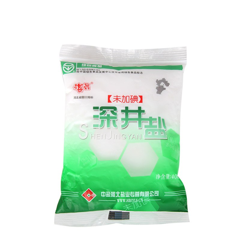 9.9，海晶无碘深井盐400g*6袋装
