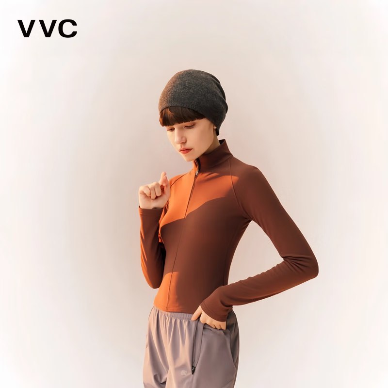 VVC服饰合集78元 女锁温立领半拉链打底衫