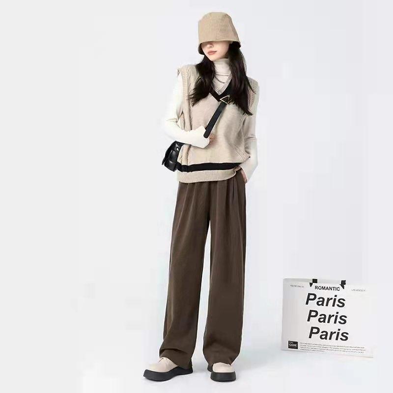 69💵 BAZAARRED服/饰旗舰美拉德山秋冬新款显瘦阔腿裤/ CZ0001 /ihRkWStXGna/:/ CA1371/:/