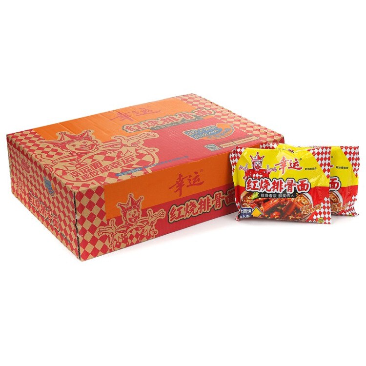 幸运 方便面 红烧排骨面 60g*30袋 部分地区有货 32.8  