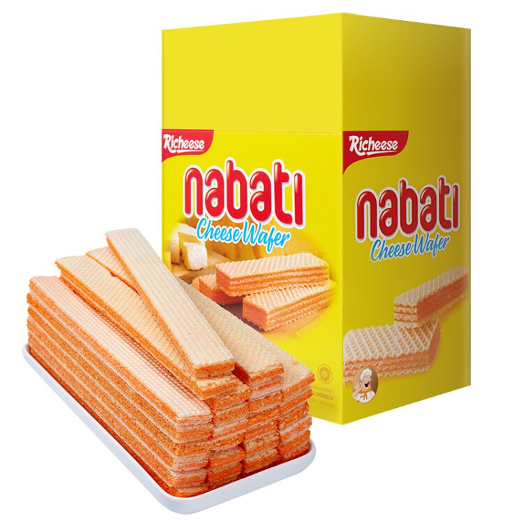 印尼进口 Nabati 丽芝士（Richeese）休闲零食 奶酪味 威化饼干 460g/盒