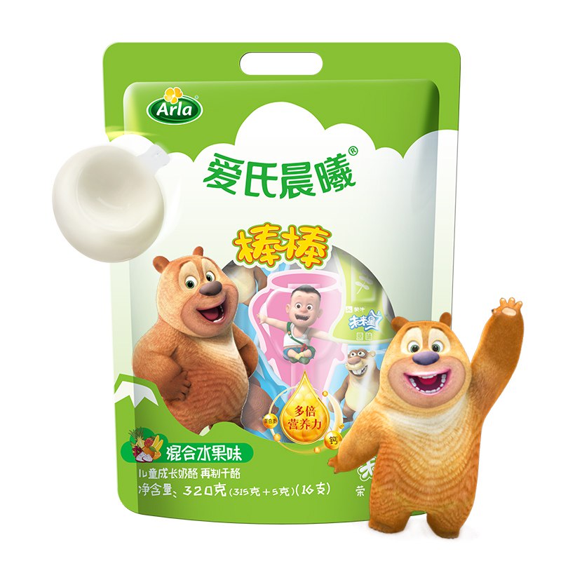 【京东】蒙牛未来星儿童成长奶酪棒混合水果味320g/16支装