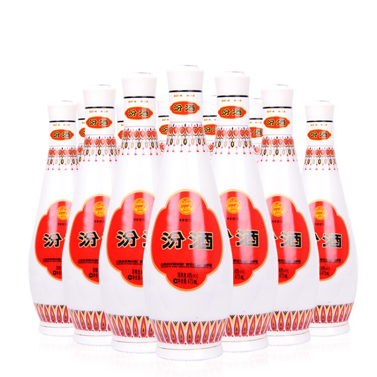 【京东】汾酒 白酒 乳玻汾 清香型 48度 475ml*12瓶 整箱装