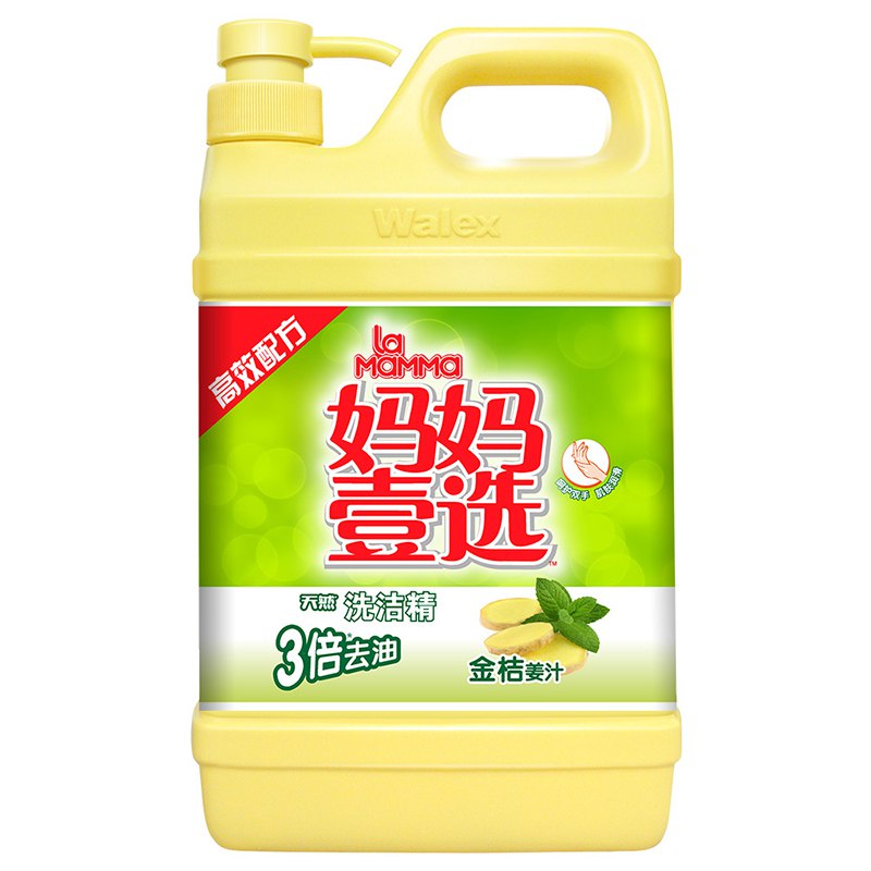 【京东自营】妈妈壹选洗洁精金桔姜汁2kg 