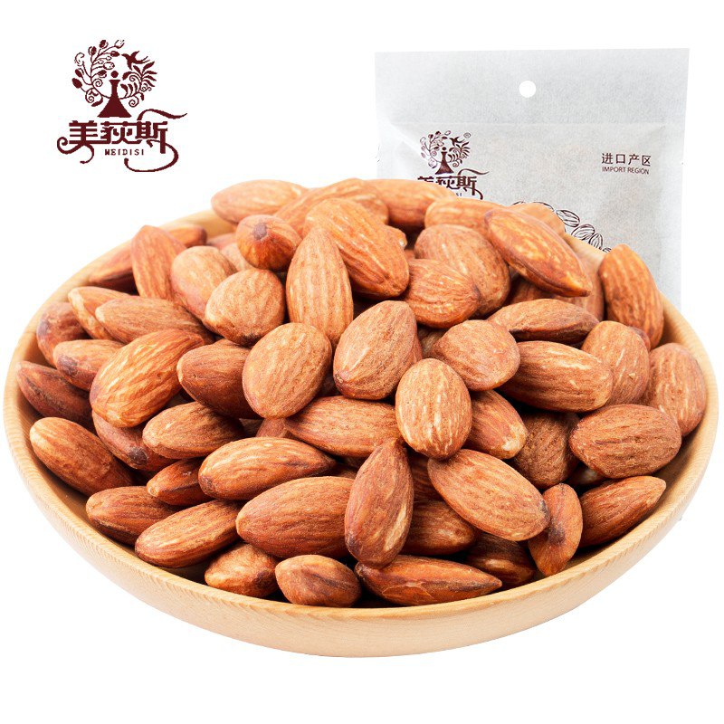 【京M - 东热卖】巴旦木仁扁桃仁100g/袋39.9元包邮，买1送4，实际到手5包，整整1斤，太便宜了！ 