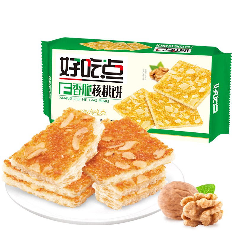 【京东自营】达利园 好吃点 香脆核桃饼 208g/盒