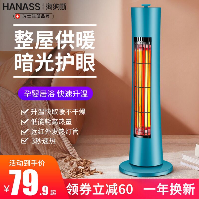 59.9元  海纳斯家用节能立式取暖器(ywIWckv1ApY)/