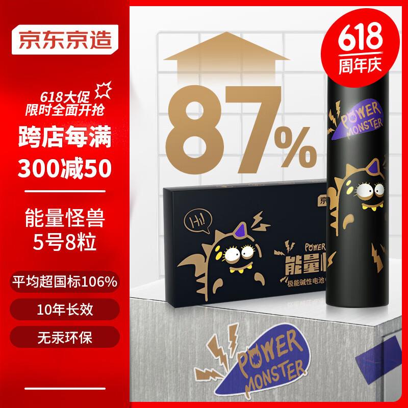 概率砸9-8券 拍下1.95能量怪兽 极能碱性电池7号 8节