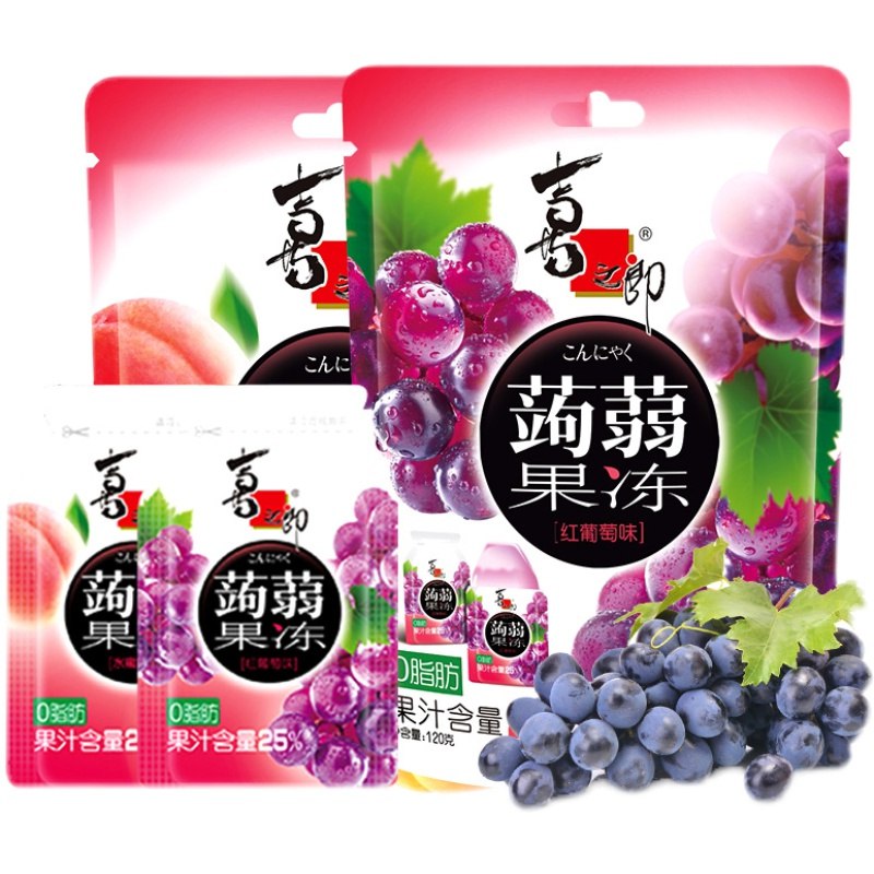 19.9元【喜之郎大牌】喜之郎0脂蒟蒻果冻4袋24包(LU3X2pIVC1X)/