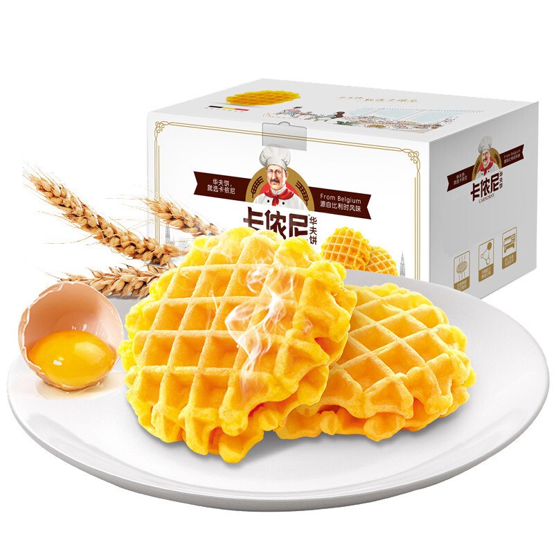 【京东自营】回头客 卡侬尼软满格华夫饼520g
