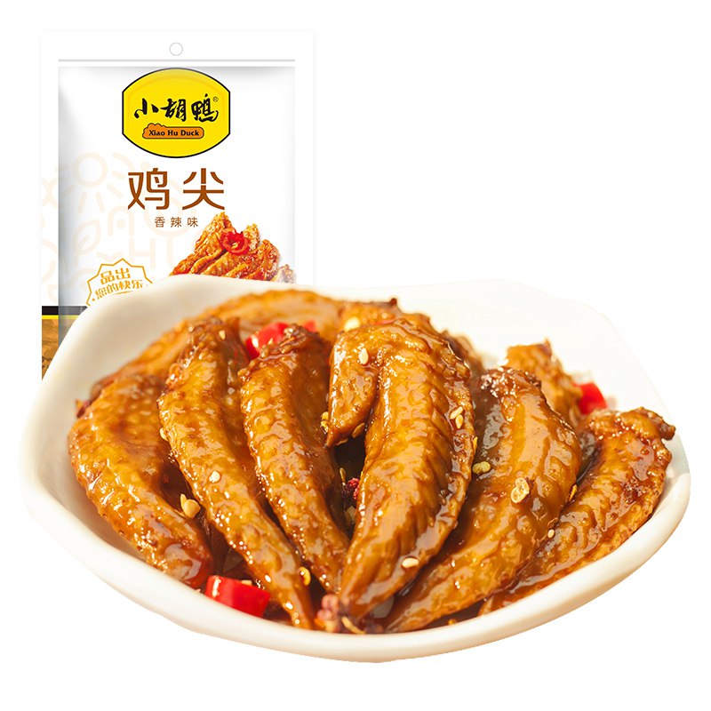 1元小胡鸭香辣味鸡翅尖108g