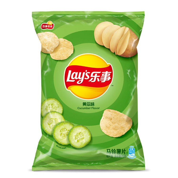 乐事 Lay's 薯片 黄瓜味75克 