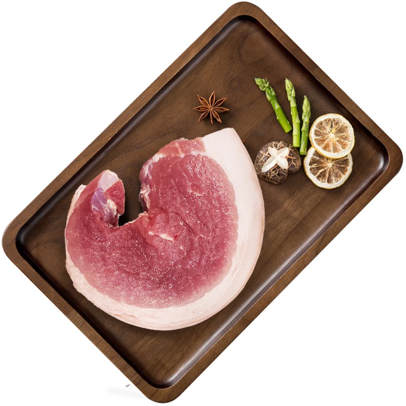千喜鹤 猪后腿肉 500g 带皮带膘猪臀肉后臀尖猪腿肉猪瘦肉 猪肉生鲜 京酱肉丝鱼香肉丝青椒肉丝猪肉松