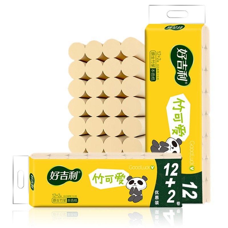 好吉利 家用本色卷纸 3提42卷