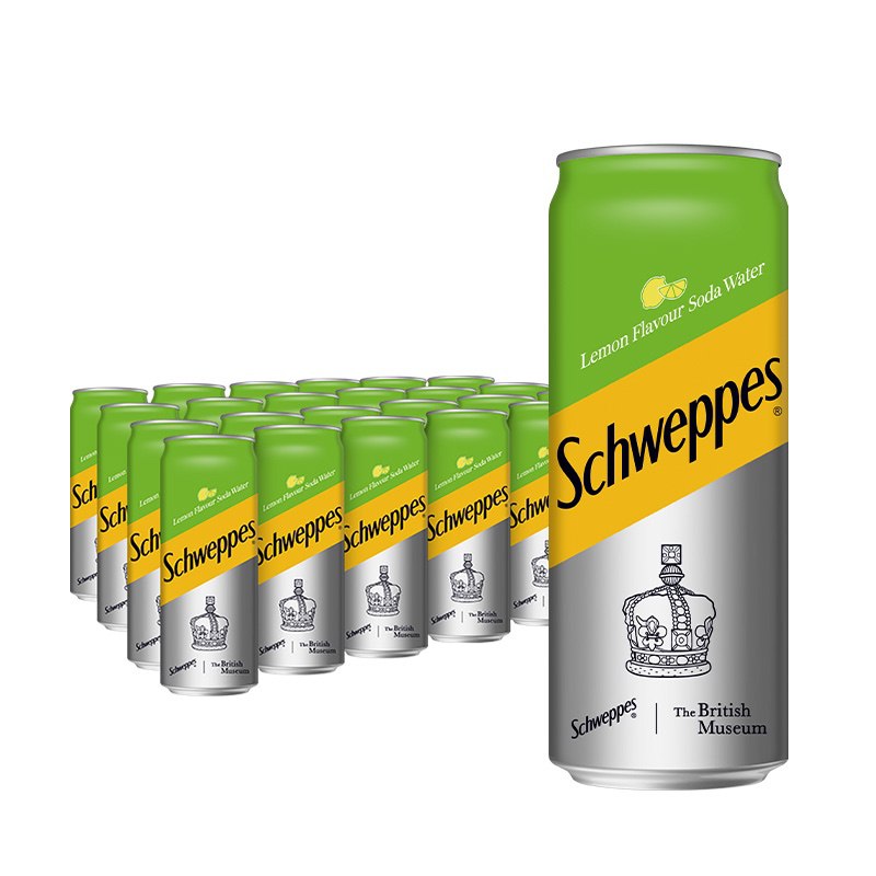 华北地区，怡泉 Schweppes 无糖零卡 柠檬味苏打水 330ml*24罐，页面可领249-50券，买4件160