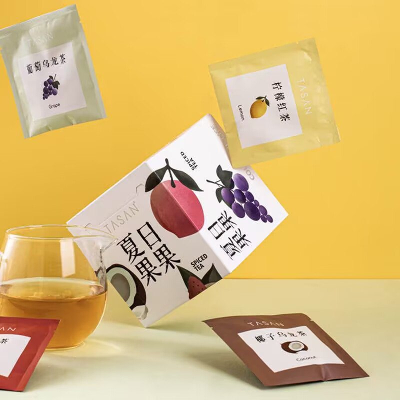 0点9.9元 他山集茶旗舰店果果冷泡水果茶组合21包)dGjG2yvrFNy)/ CZ11冻鲜果肉搭配清爽乌龙茶桃香蛋蛋芳 果味浓郁很好喝还有2个月保质期 介意勿拍